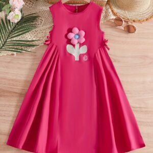 Summer Pink Sleeveless Dress