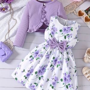Stylish Girls' Two-Piece Clothing Set