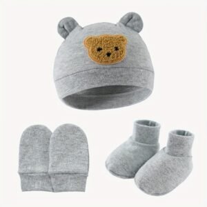 Children's Bear Hat, Gloves & Socks Set