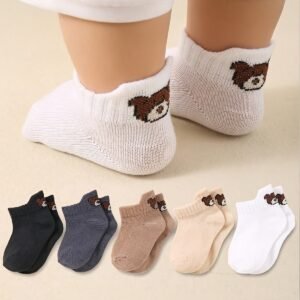 5 Pairs Baby Breathable Short Socks