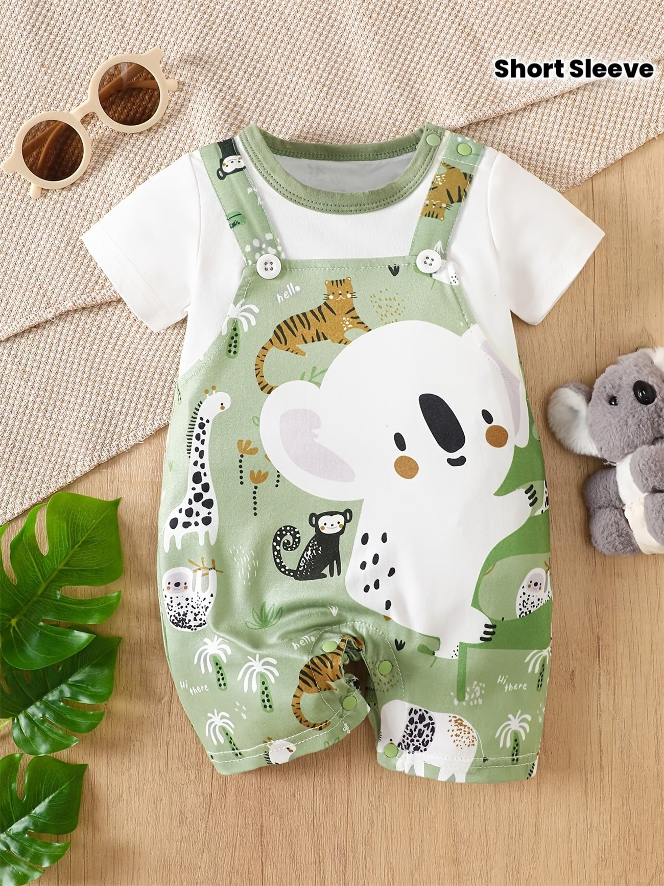 Summer Baby Koala Romper